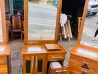 Teak Heavy Modern Dressing Table with LED Light