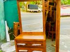 Teak Heavy Modern Dressing Table with LED Makeup Light