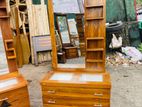 Teak Heavy Modern Ex Large Dressing Table with LED Light