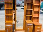 Teak Heavy Modern Full Hight Mirror Dressing Table with LED Light