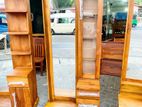 Teak Heavy Modern Full Hight Mirror Dressing Table with Top LED Light