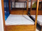 Teak Heavy Modern King Size Bed 72x72