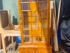 Teak Heavy Modern Single Door Display Cupboard