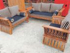 Teak Heavy Rosam sofa set with stone table code 83846