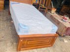 Teak Heavy Single Box Bed 36x72