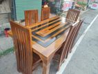 Teak Heavy Tables and Chairs