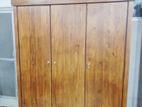 Teak Heavy Three Door 7ft Modern Wardrobe