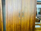 Teak Heavy Two Door 7ft Modern Wardrobe