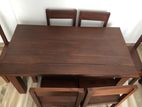 Teak Kids Table with 6 Chairs