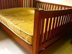 Teak King Size Bed with Mattress