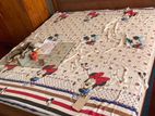 Teak King Size Bed with Mattress