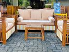 Teak Larag Box Sofa Set with Stone Table Code 83837