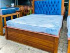 Teak Luxury 48 Inch Cushion Bed with Arpico 7 Spring Mattress (5*6)