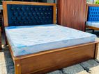 Teak Luxury Cushion Bed with Arpico 7 Inch Spring Mettres (6*6) 83837