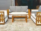 Teak Luxury Elegant Indin Box Sofa Set with Stone Table Code 83737