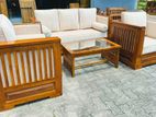 Teak Luxury Elegant Large Sofa Set with Stone Table Code 83736