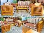 Teak Luxury Ex Large Heavy Sofa Set with Stone Table Code 82776