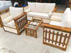 Teak Luxury Ex Large Indian Box Sofa Set with Stone Table Code 83377