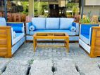 Teak Luxury Ex Large Sofa Set with Stone Table Code 82727