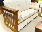 Teak Luxury Indian Box Large Sofa Set with Stone Table Code 83736