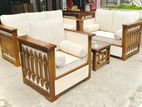 Teak Luxury Indian Large Box Sofa Set with Stone Table Code 83746