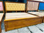 Teak Luxury Modern Cushion Bed (6*6)(72*72) Code 83837