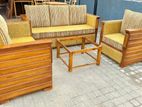 Teak Luxury Modern Indin Box Sofa Set with Stone Table Code 83726