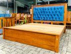 Teak Luxury Royal Cushion Bed (5*6)(60*72)Code 83747