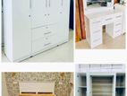 Teak Melamine Ex Heavy Royal White Bedroom Set Code 719