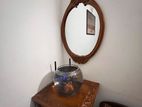 Teak Mirror with Table