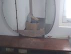 Teak Mirror Table Used