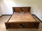 Teak Modern Box Bed 60*72 Code 6189