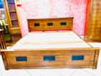 Teak Modern box bed 6*6ft (72*72) code 7289