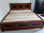 Teak Modern Box bed 72* 72 code 467