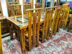 Teak Modern Dining Table And 6 chairs code 6891