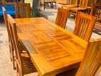 Teak Modern Dining Table And 6 chairs code 7719