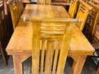 Teak Modern Dining Table with 6 Chairs