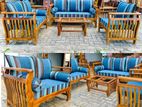 Teak Modern Heavy Large Sofa Set with Stone Table Code 83736