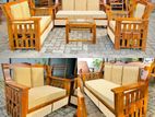 Teak Modern Heavy Sofa Set with Stone Table code 88227