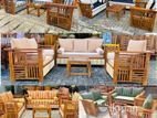 Teak Modern Larag sofa set with stone table code 82736