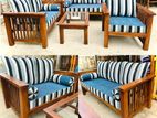 Teak Modern Larag Sofa Set with Stone Table Code 83737