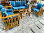 Teak Modern Large Sofa Set with Stone Table Code 82827