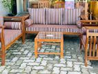 Teak Modern Large Sofa Set with Stone Table Code 83836