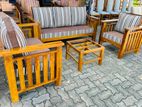 Teak Modern Large Sofa Set with Stone Table Code 83837