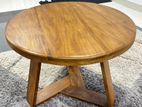 Teak Modern Round Coffee Table