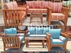 Teak Modern Sofa Set with Stone Table Code 83736