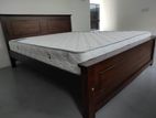 Teak New 72x60 Box Bed With Arpico Spring Mettress 7 Inches
