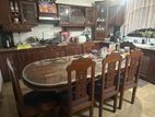Teak Pantry Eight Chairs With A Large Table