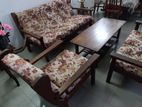 Teak Sofa 3 Pieces with Coffee Table