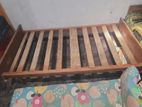 Teak Single Bed with Metres